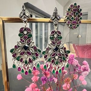 Sterling silver earrings and ring set